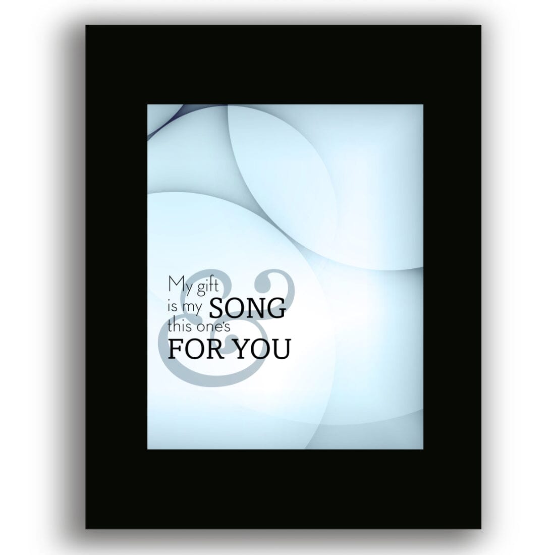 Your Song by Elton John - Lyric Poster Music Quote Print Song Lyrics Art Song Lyrics Art 8x10 Black Matted Print