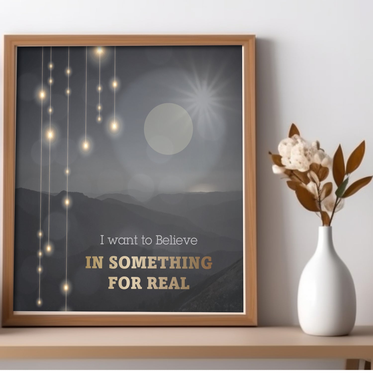 I Want to Believe by Sass Jordan - 80s Music Lyric Art Print