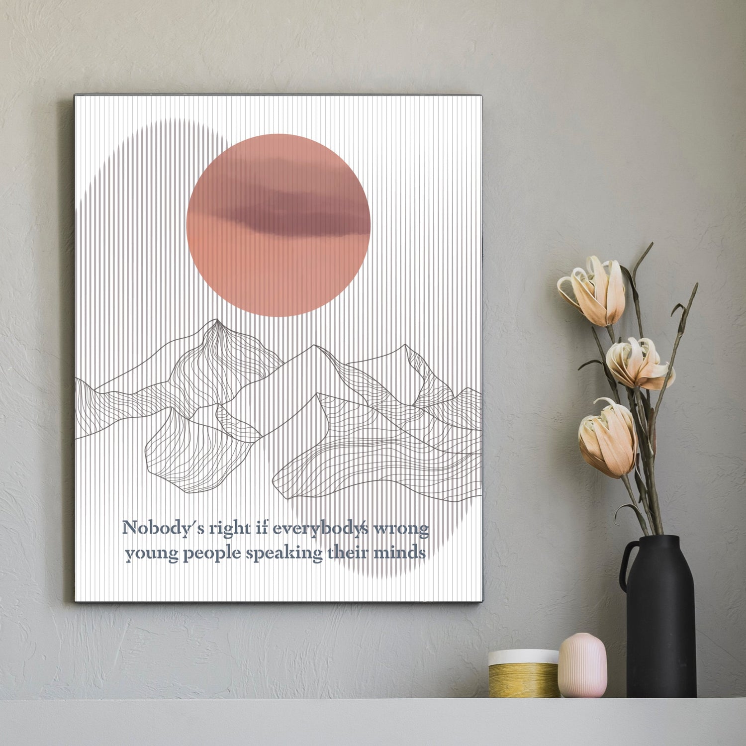 For What It's Worth by Buffalo Springfield - Vintage Song Music Wall Art