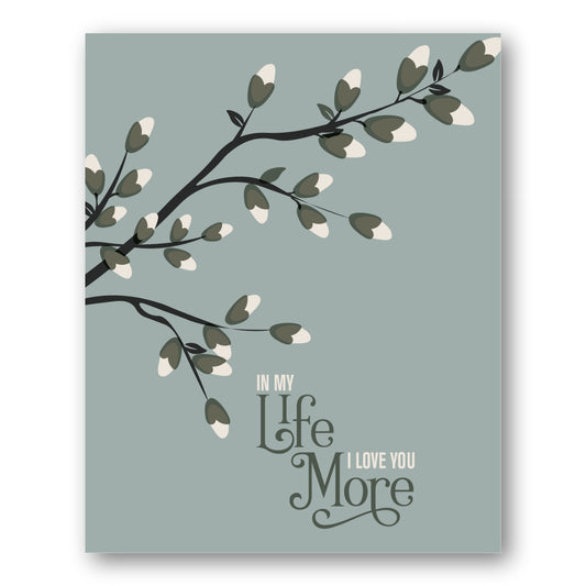 In My Life by the Beatles - Music Print Song Lyric Art