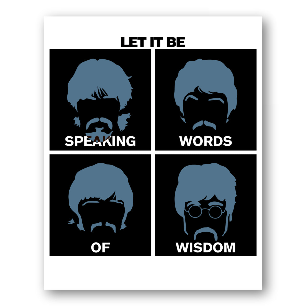 Let it Be by the Beatles - Song Lyric Inspired Wall Decor