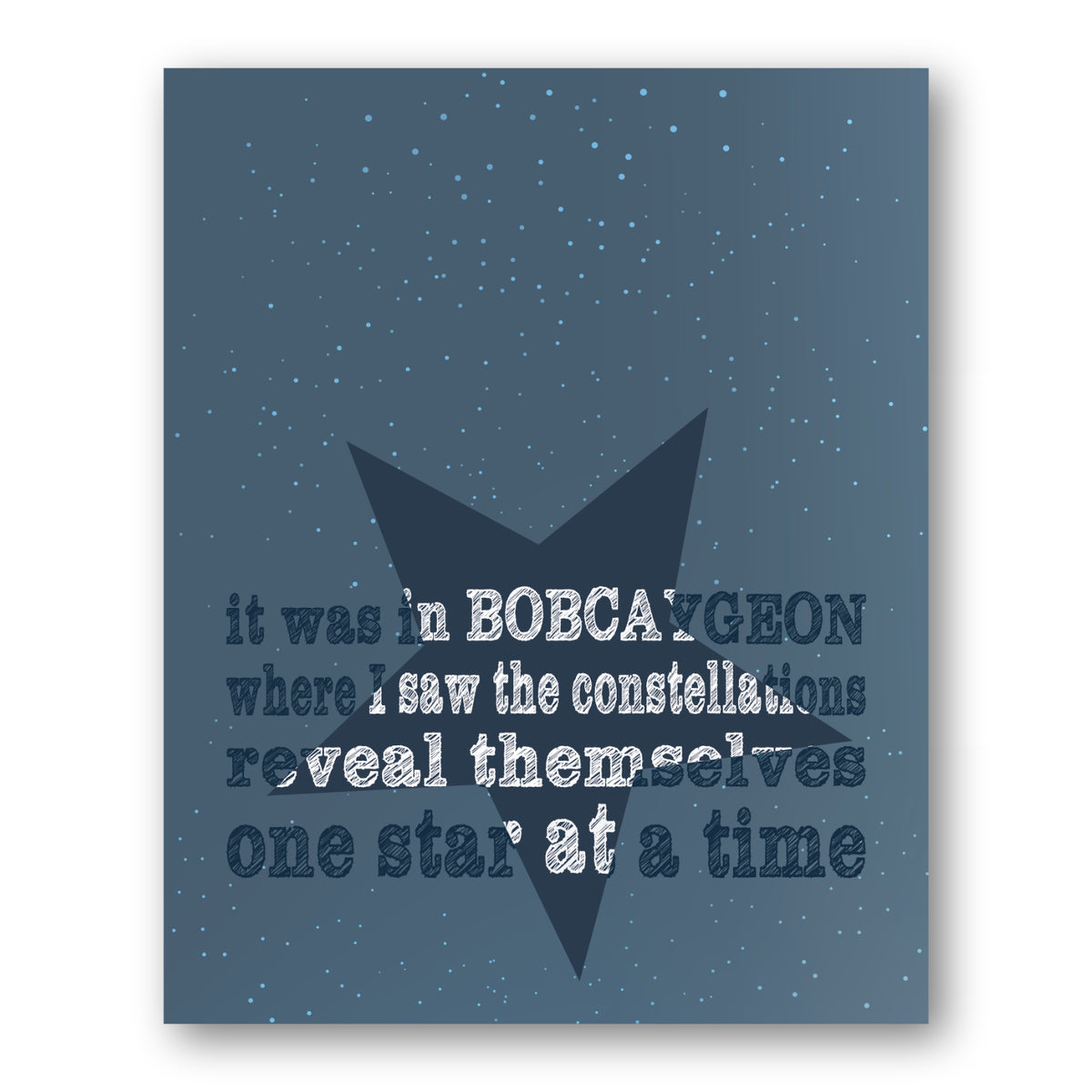 Bobcaygeon by Tragically Hip - Music Poster Song Lyric Art