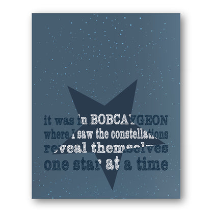 Bobcaygeon by Tragically Hip - Music Poster Song Lyric Art