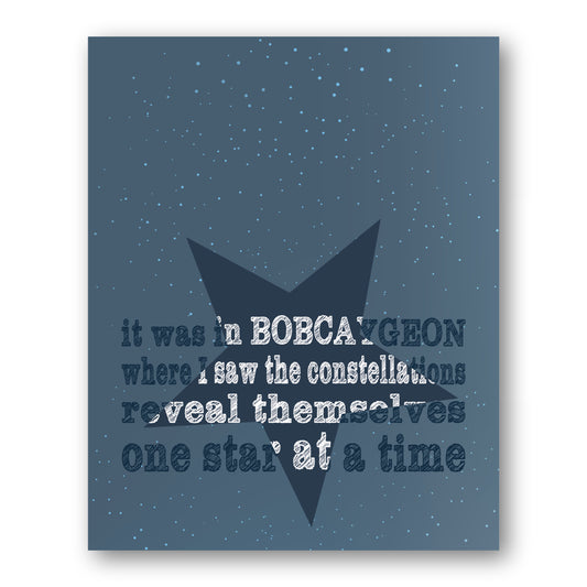 Bobcaygeon by Tragically Hip - Music Poster Song Lyric Art