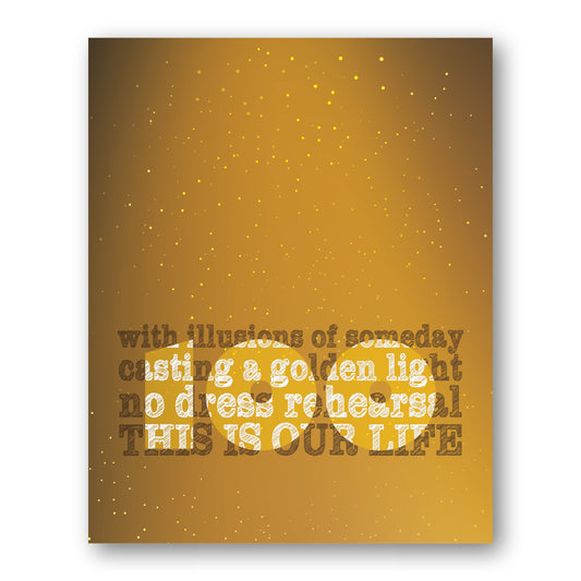 Ahead by a Century by Tragically Hip Song - Lyric Inspired Art Print