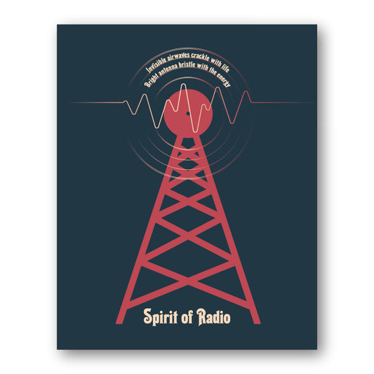 The Spirit of Radio by Rush - Classic Rock Music Lyric Print