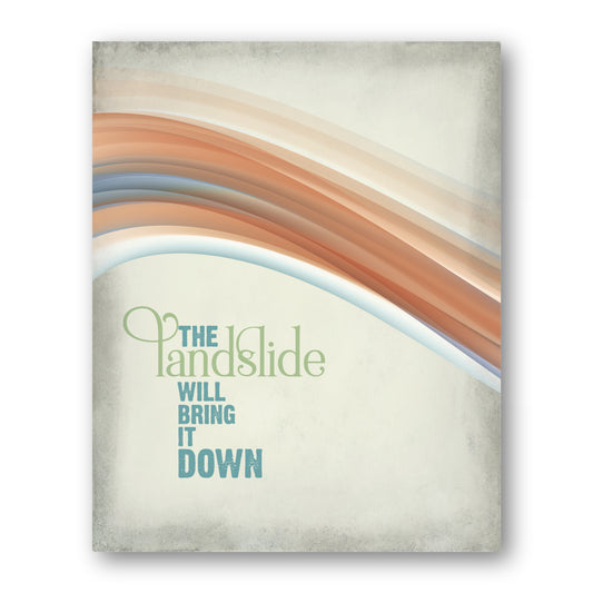 Landslide by Fleetwood Mac - Classic Rock Music Wall Print