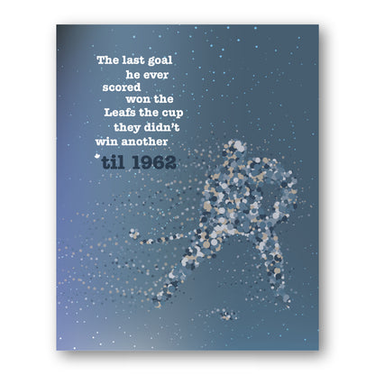 50 Mission Cap by the Tragically Hip - Song Lyric Art Print