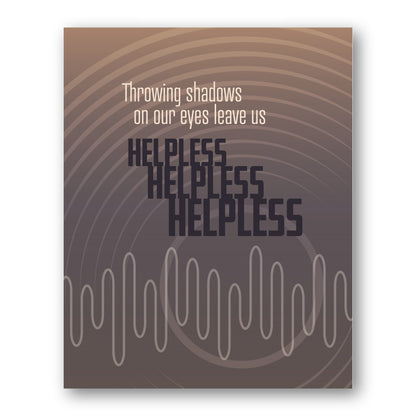 Helpless by Neil Young - Music Gift Song Lyric Wall Decor