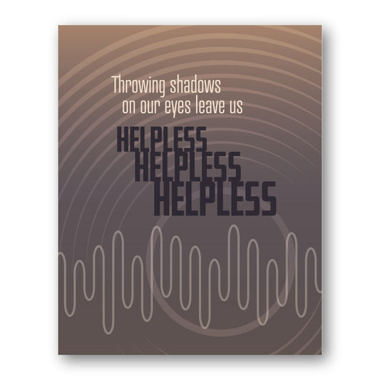 Helpless by Neil Young - Music Gift Song Lyric Wall Decor