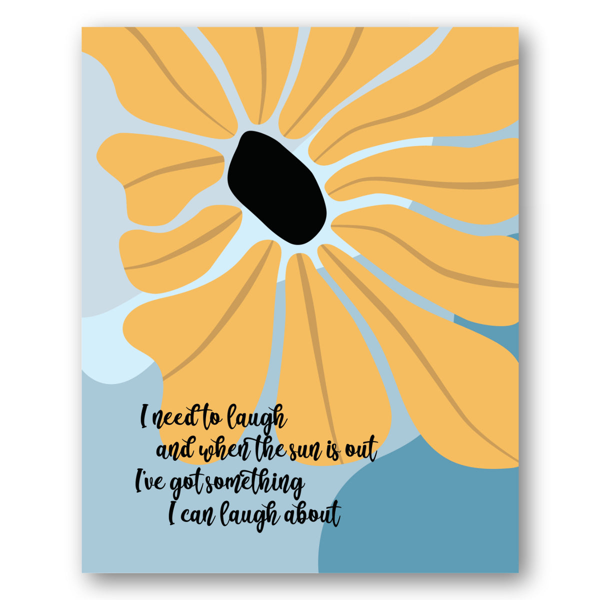 Good Day Sunshine the Beatles - Fun Whimsical Song Lyric Art Decor