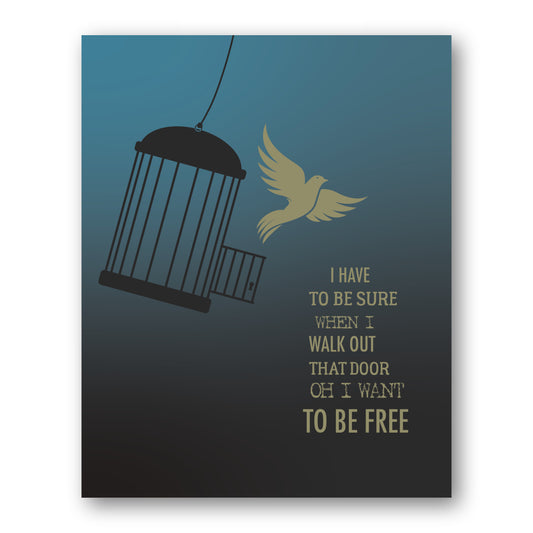 I Want to Break Free by Queen - Lyric Inspired Wall Art Rock Music Print