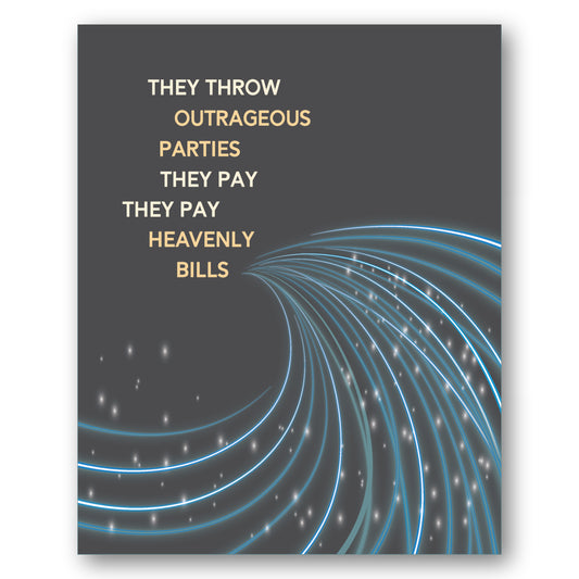 Life in the Fast Lane by the Eagles - Song Lyric Art Print