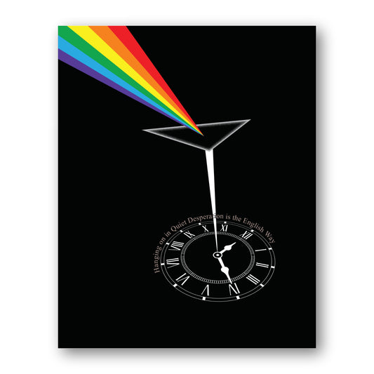 Time by Pink Floyd - Rock Music Lyric Poster Art Print