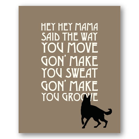 Black Dog by Led Zeppelin - Song Lyrics Art Music Quote