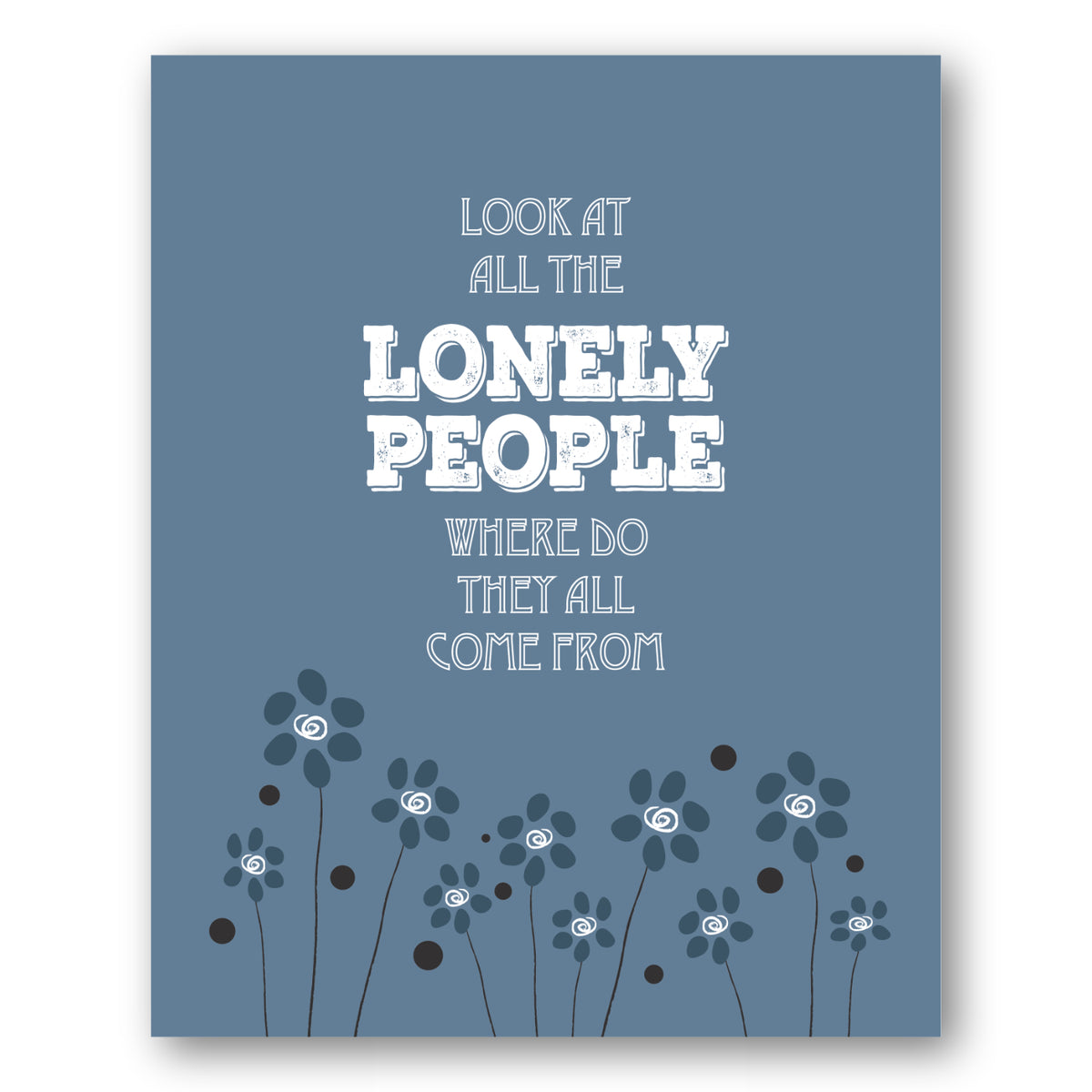 Eleanor Rigby by Beatles - Classic Rock Music Wall Art Print