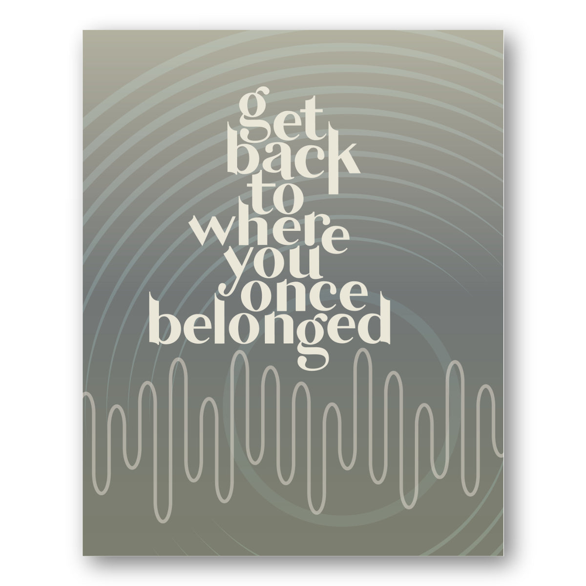 Get Back by the Beatles - Song Lyrics Music Art Print Poster