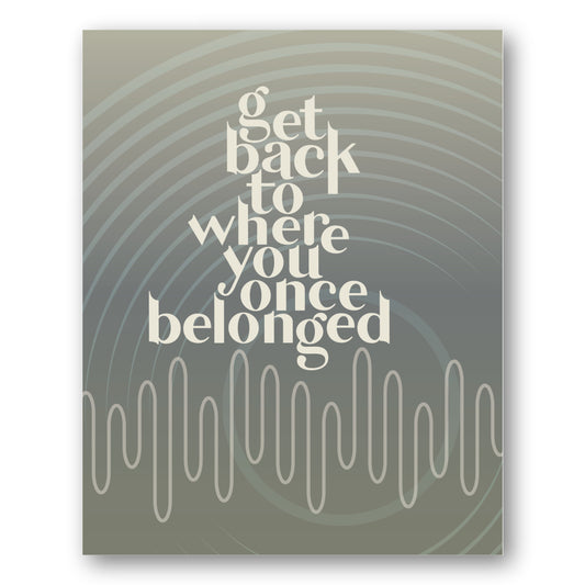 Get Back by the Beatles - Song Lyrics Music Art Print Poster
