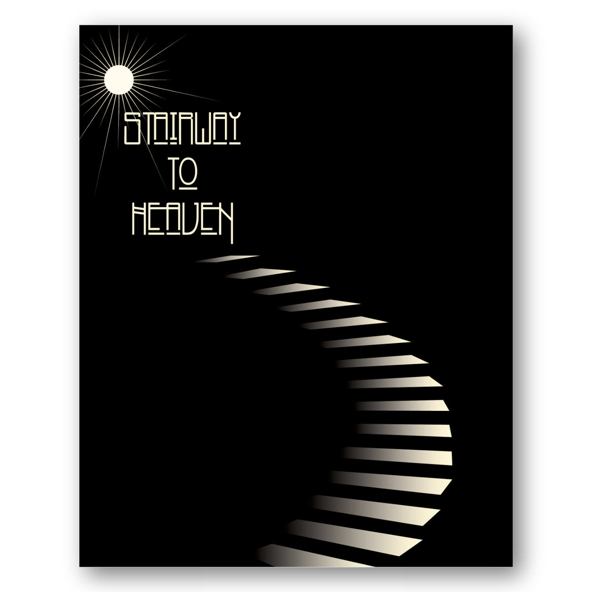 Stairway to Heaven by Led Zeppelin - Music Lyric Art Print