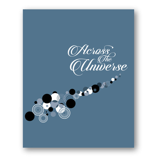 Across the Universe by the Beatles - Song Lyric Art Print