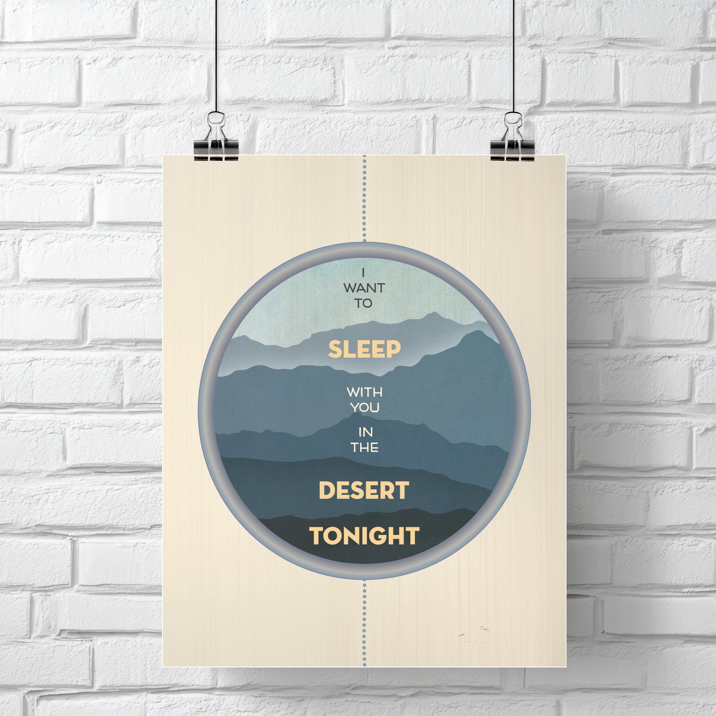Peaceful Easy Feeling by the Eagles - Music Lyric Poster Art