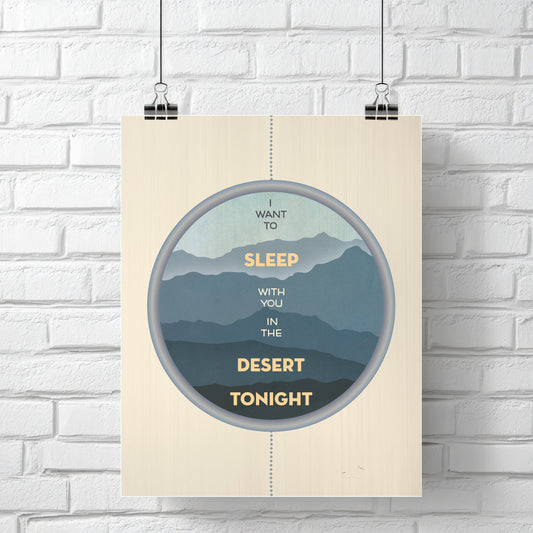 Peaceful Easy Feeling by the Eagles - Music Lyric Poster Art