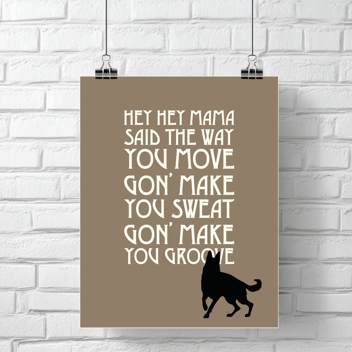 Black Dog by Led Zeppelin - Song Lyrics Art Music Quote