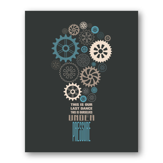 Under Pressure by Queen - Song Lyrics Print Wall Decor Artwork