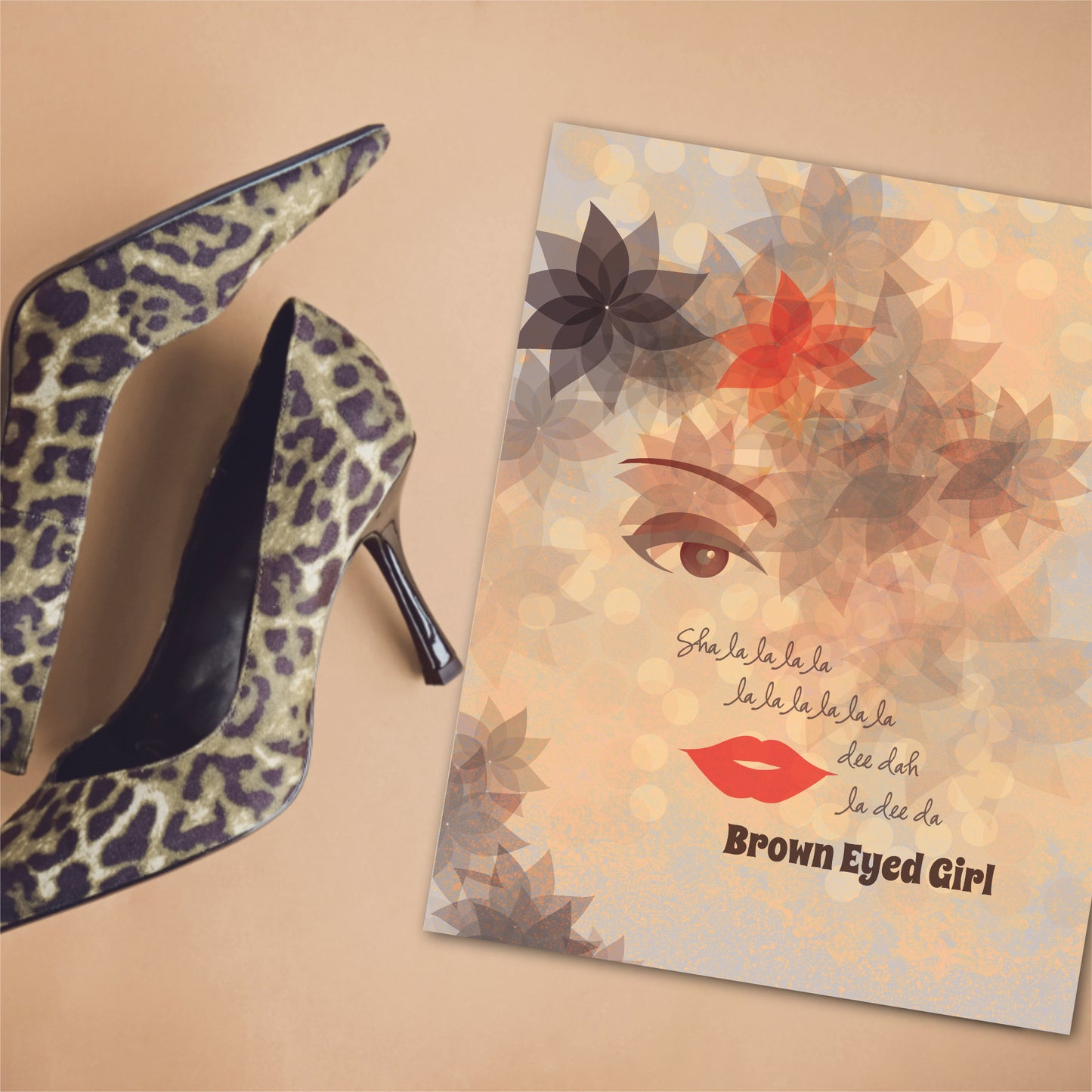 Brown Eyed Girl by Van Morrison - Rock Music Lyric Art Print