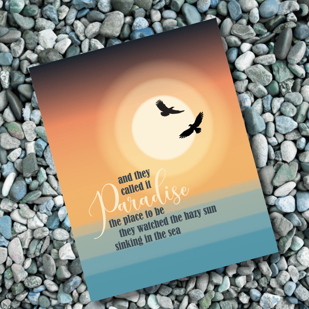 The Last Resort by the Eagles - Song Lyric Inspired Art Wall Print