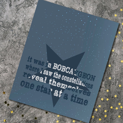 Bobcaygeon by Tragically Hip - Music Poster Song Lyric Art Song Lyrics Art Song Lyrics Art 8x10 Unframed Print 