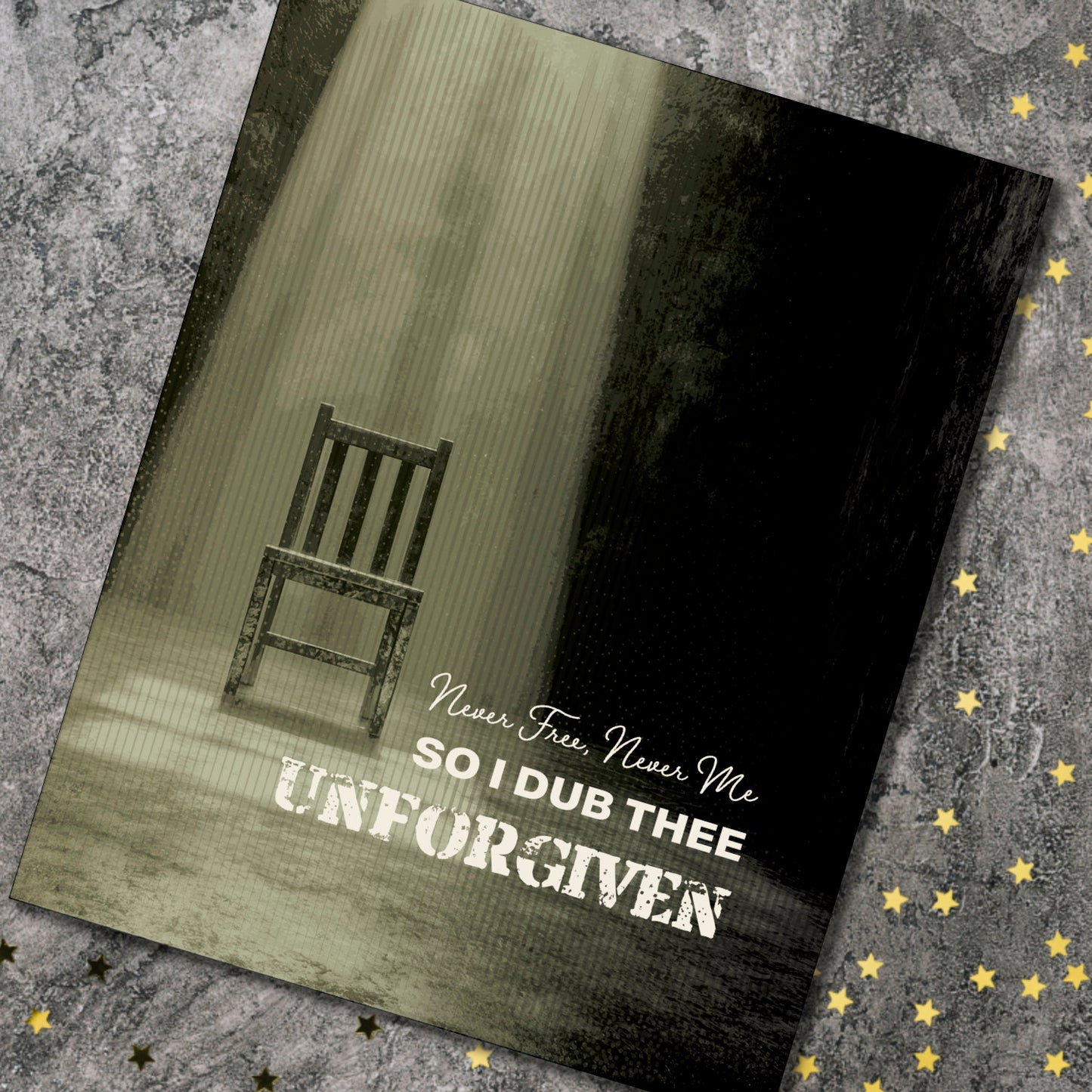 The Unforgiven by Metallica - Wall Hanging Lyric Print Music Art