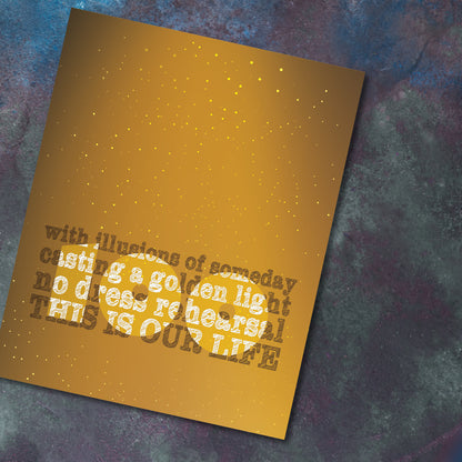 Ahead by a Century by Tragically Hip Song - Lyric Inspired Art Print