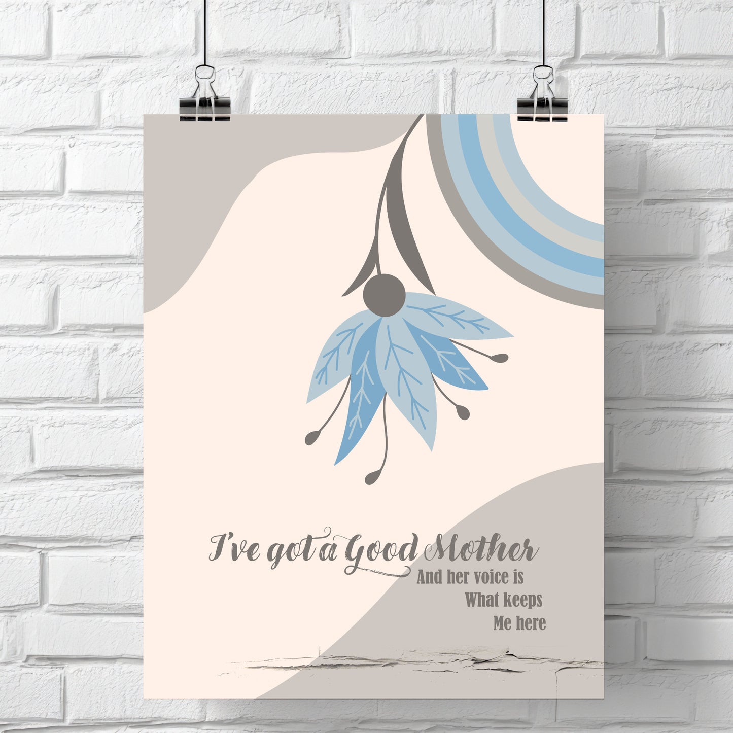Good Mother by Jann Arden - Wall Art Illustration Inspired Song Lyric Print Retro Music Art
