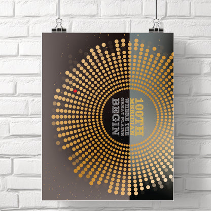 100th Meridian by the Tragically Hip - Song Lyric Inspired Art