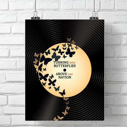 Woodstock by Crosby Stills Nash Young - Song Lyrics Art Print Poster