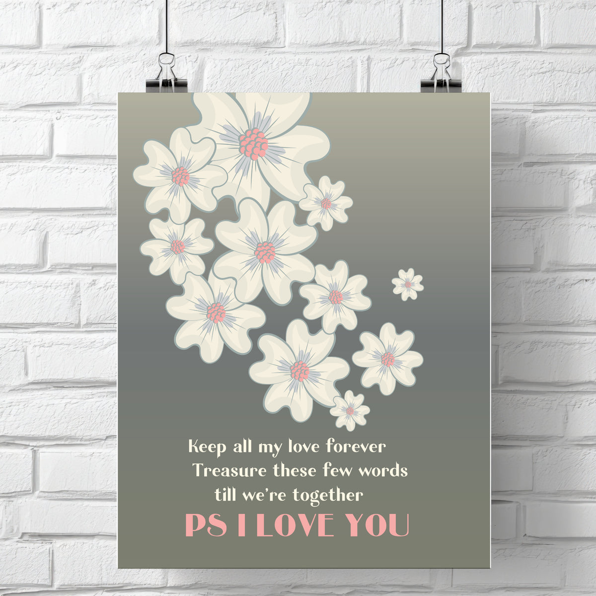 PS I Love You by Beatles - Music Memorabilia Love Song Art