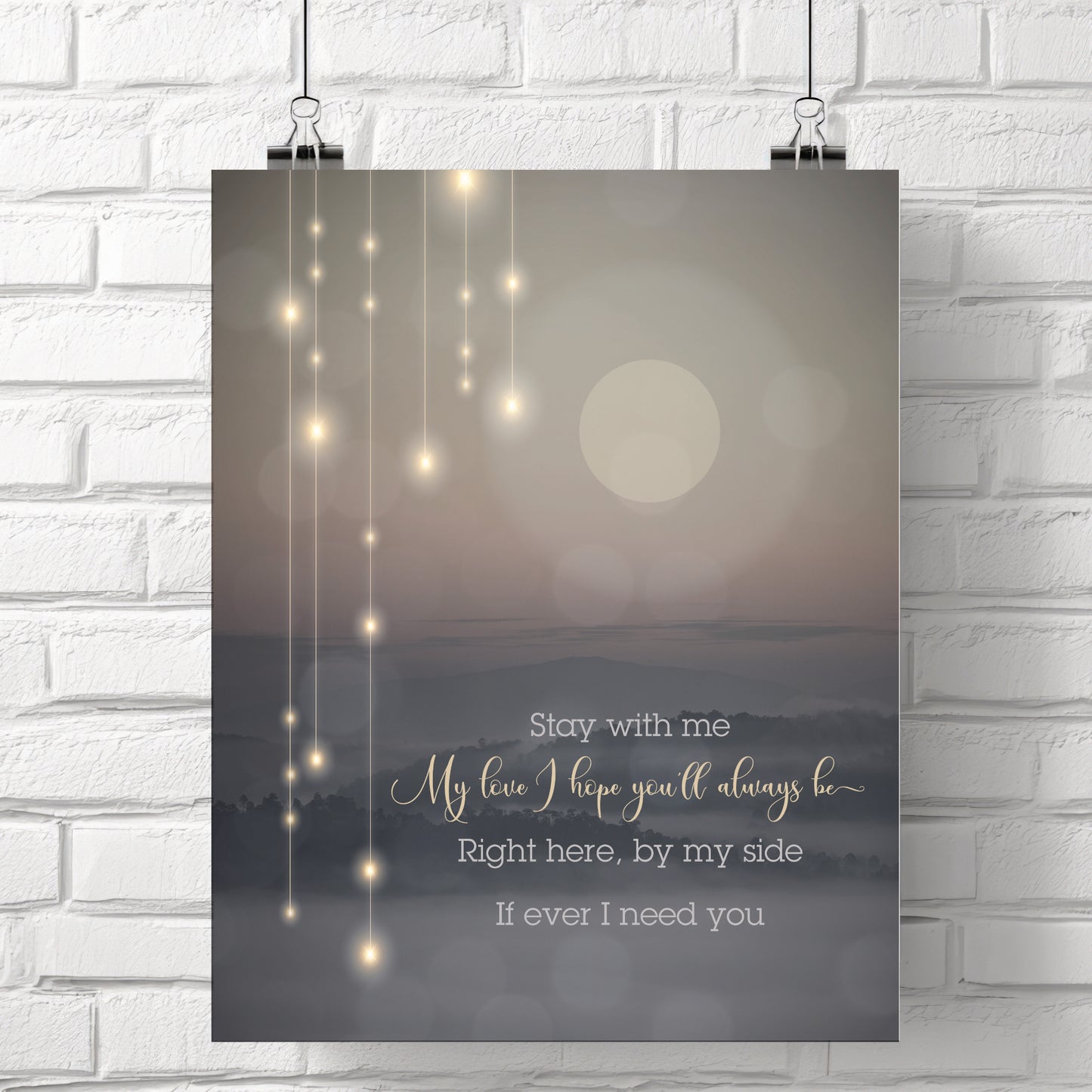 Follow You, Follow Me by Genesis - Graphic Illustration of Rock Music Lyric Art