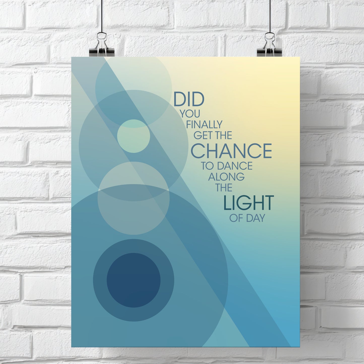 Drops of Jupiter by Train - Song Lyrics Wall Art Retro Music Print