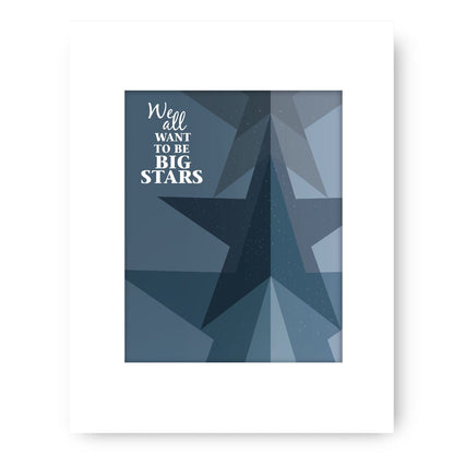 Mr. Jones by the Counting Crows - Song Lyrics Art Print Song Lyrics Art Song Lyrics Art 8x10 White Matted Print 