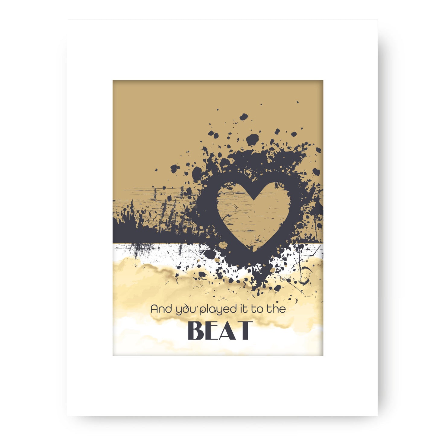 Rolling in the Deep by Adele - Lyric Art Wall Art Print