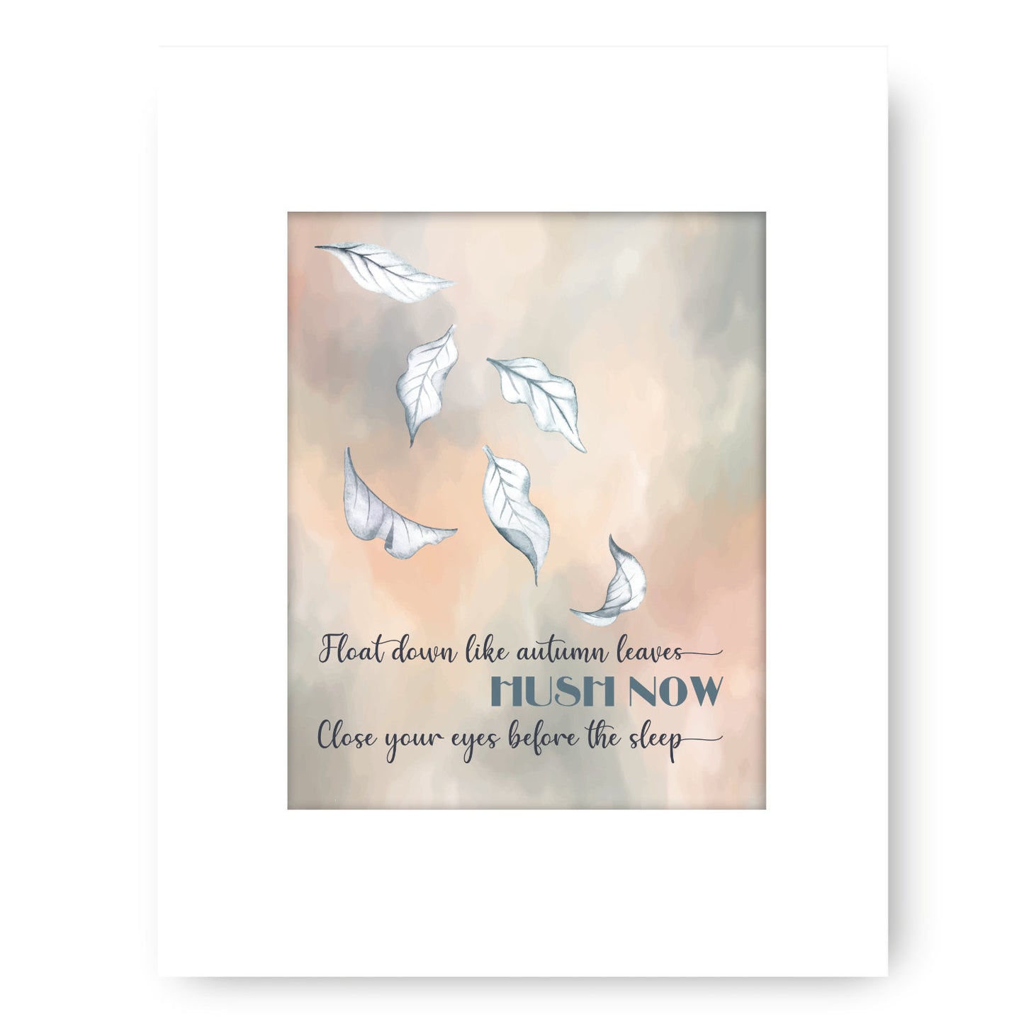 Autumn Leaves by Ed Sheeran - Wall Art Print Decor Commemorative Song Lyrics Art