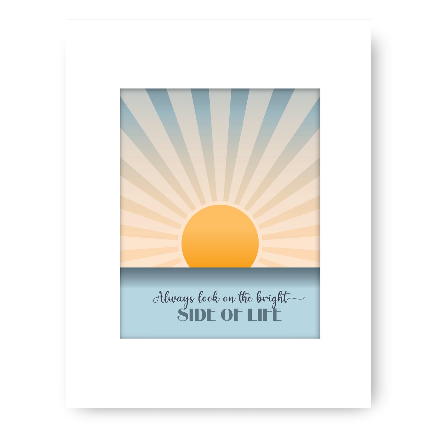 Always Look on the Bright Side of Life - Playful Happy Song Lyric Wall Art Print