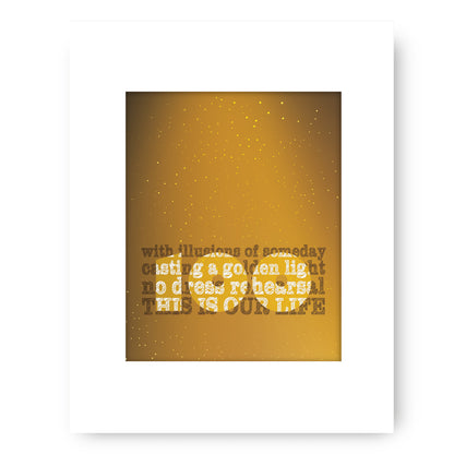 Ahead by a Century by Tragically Hip Song - Lyric Inspired Art Print