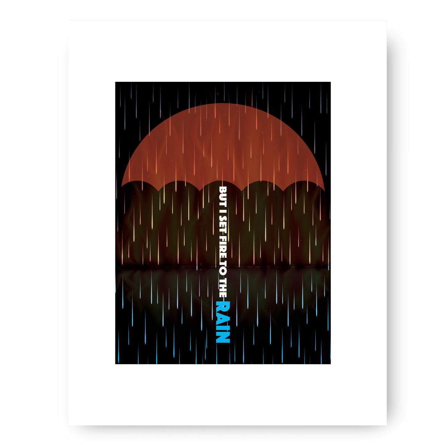 Set Fire to the Rain Adele - Song Lyric Pop Music Print