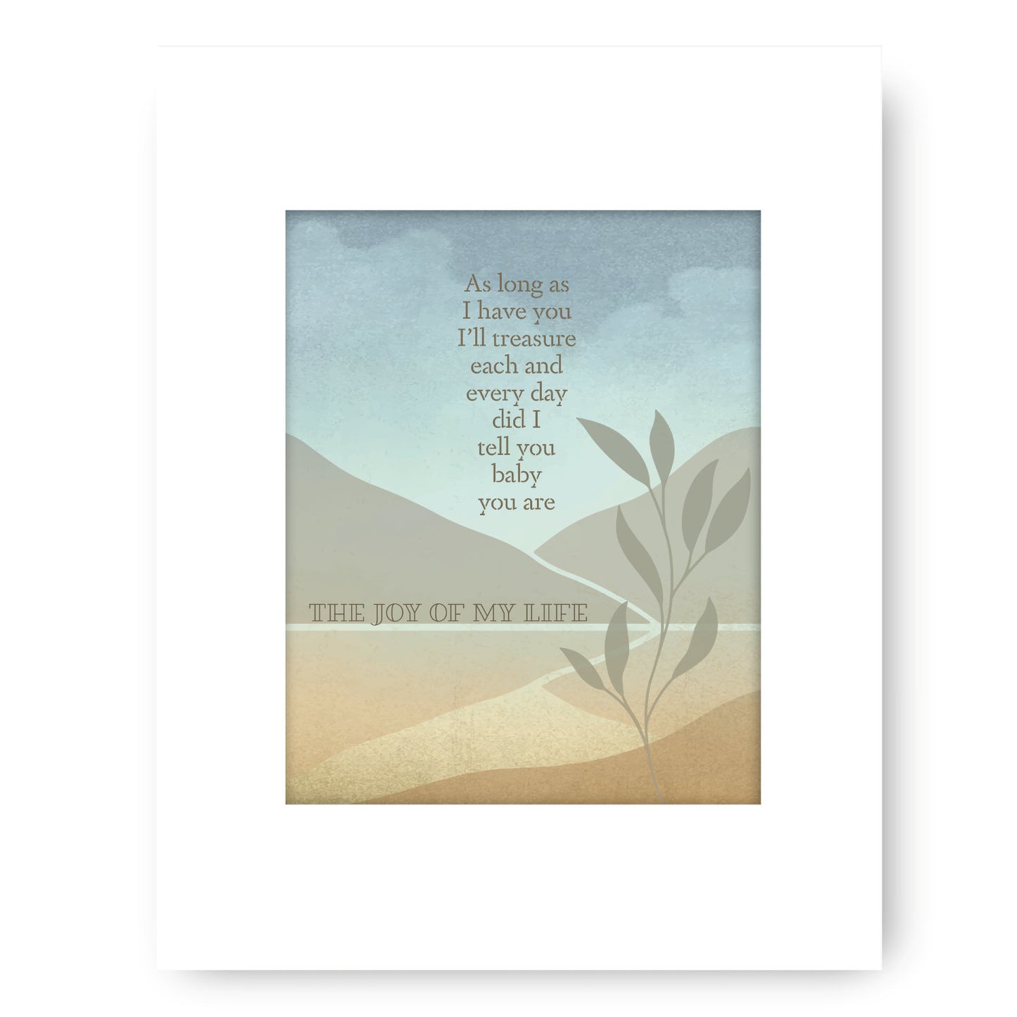 Joy of my Life by Chris Stapleton - Song Lyric Art Country Rock Wall Decor