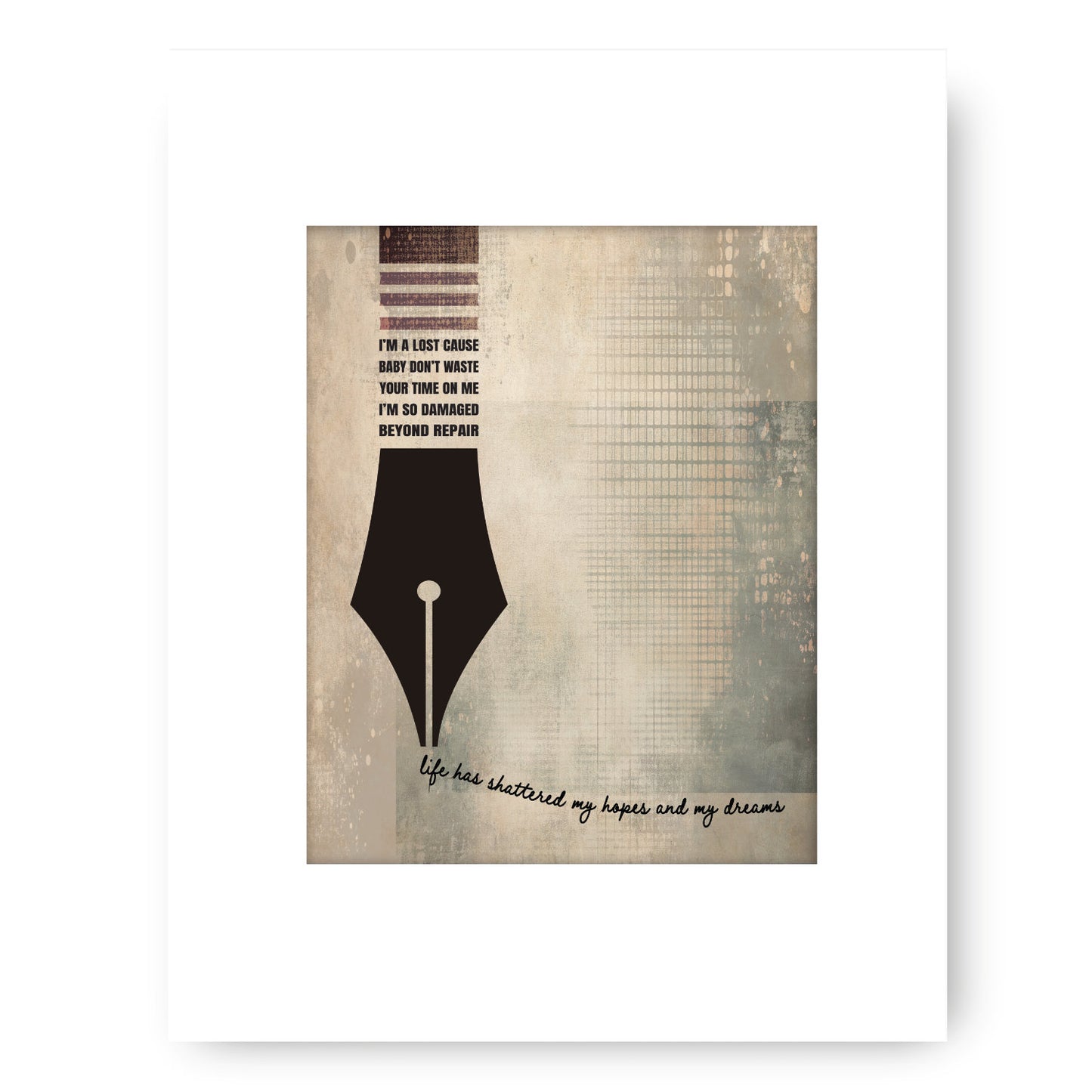 Save Me by Jelly Roll - Song Lyric Wall Art Country Music Gift