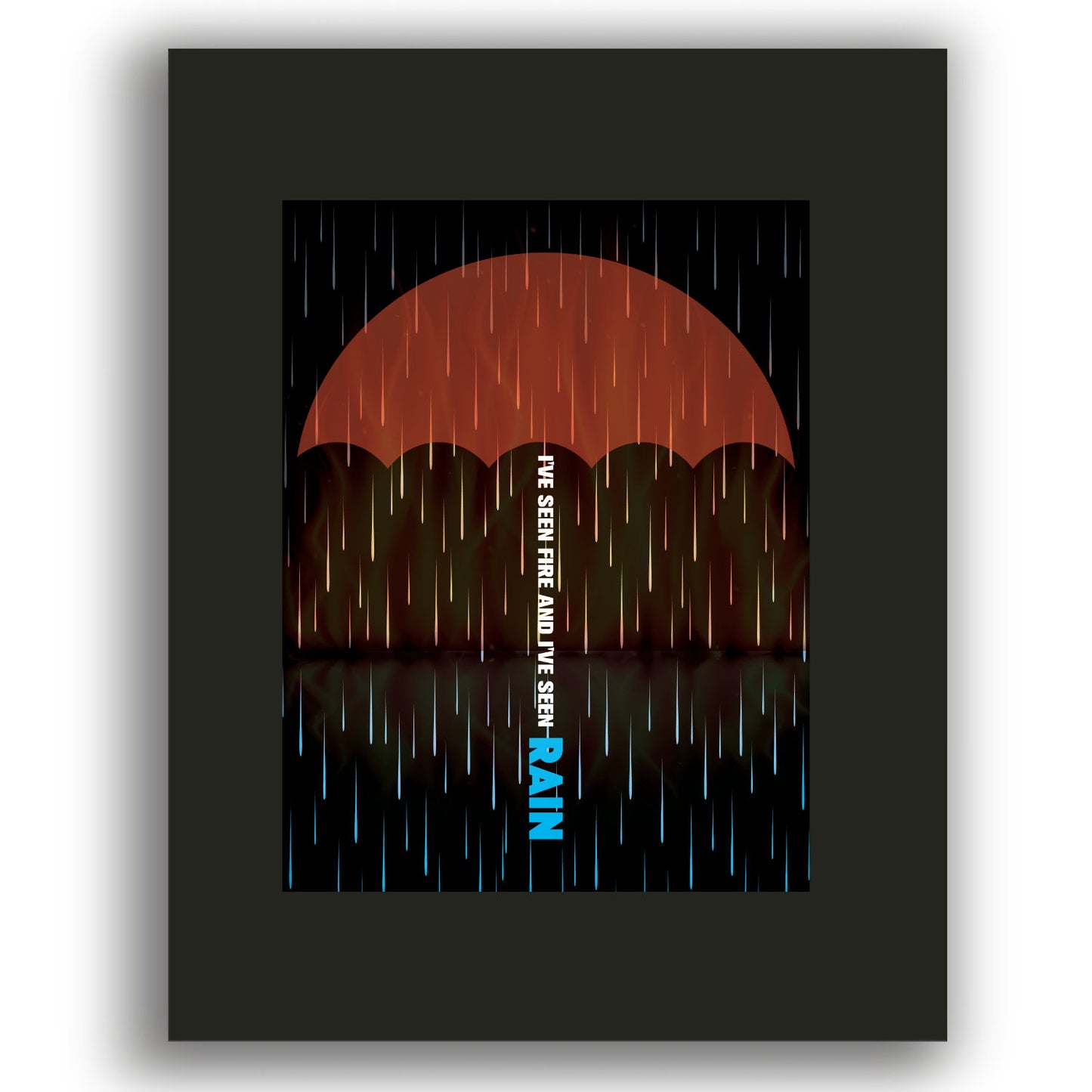 Fire and Rain by James Taylor - Music Wall Art Print Poster