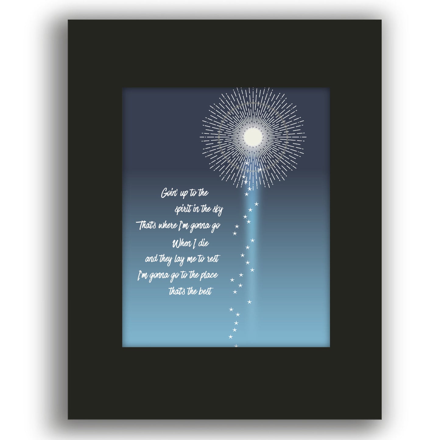 Spirit in the Sky by Norman Greenbaum - 70s Rock Song Wall Art Print