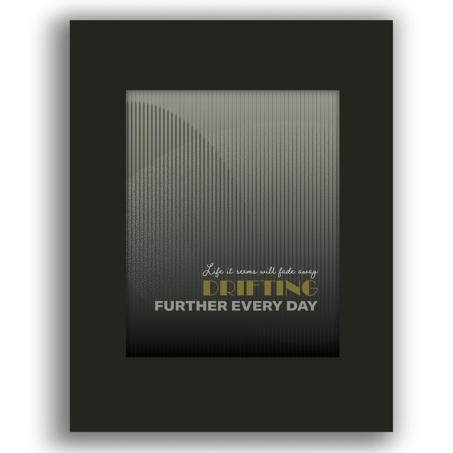 Fade to Black by Metallica - Lyric Inspired Song Print Art